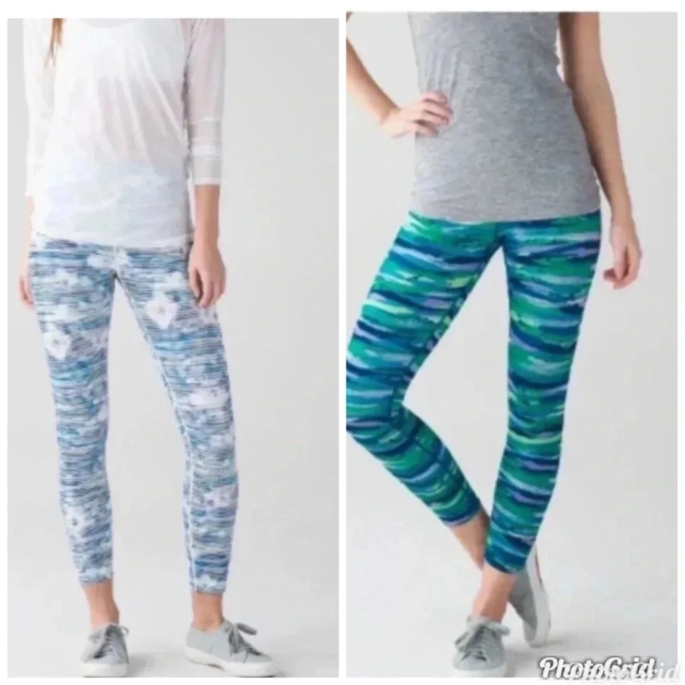 Lululemon two workout leggings BUNDLE , size 2